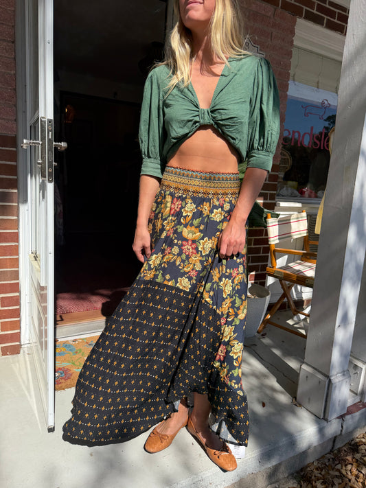 Farm Rio | Floral Printed Maxi Skirt, XS