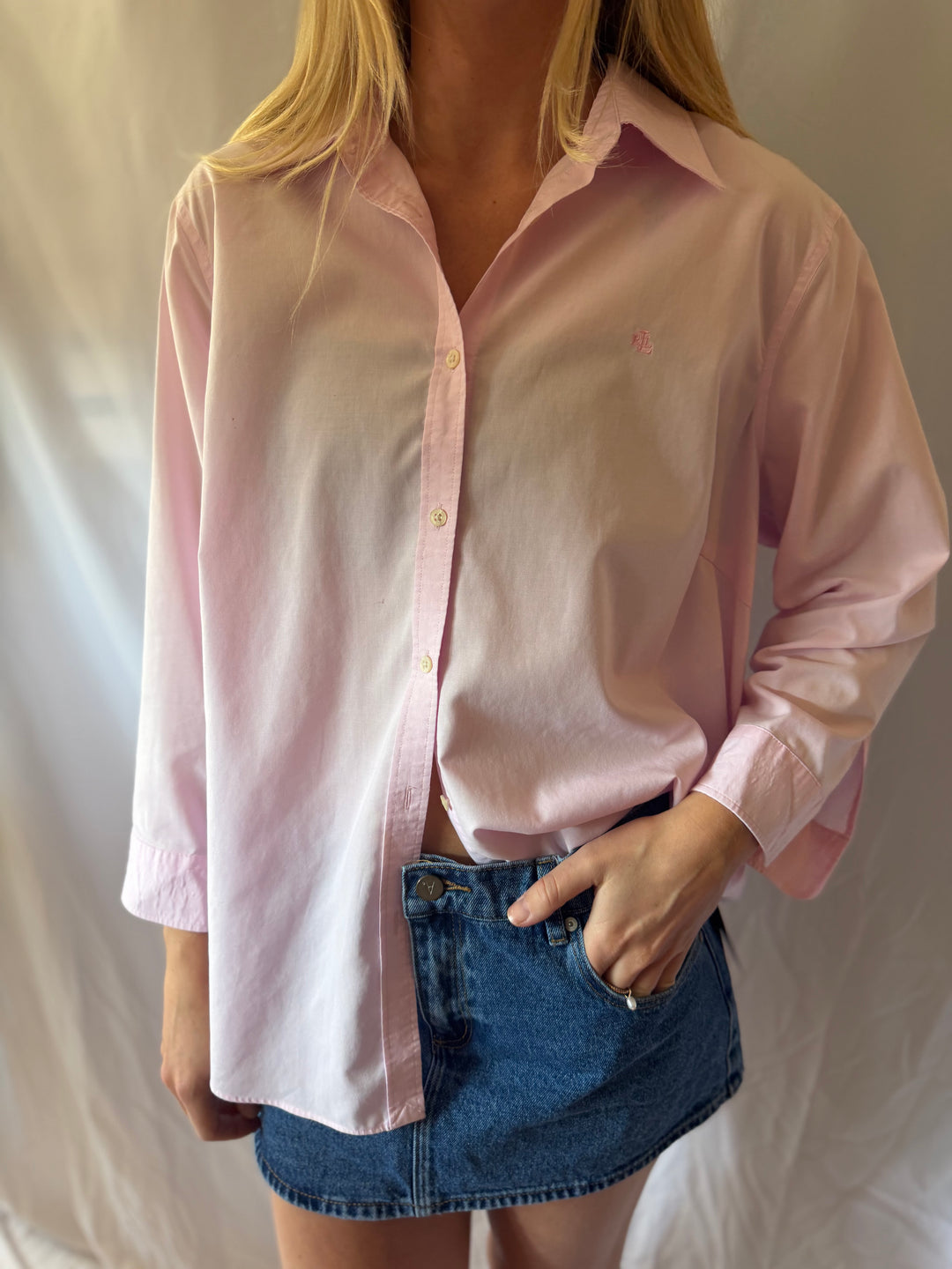 Ralph Lauren | 100% Cotton Long Sleeve Button Down, L