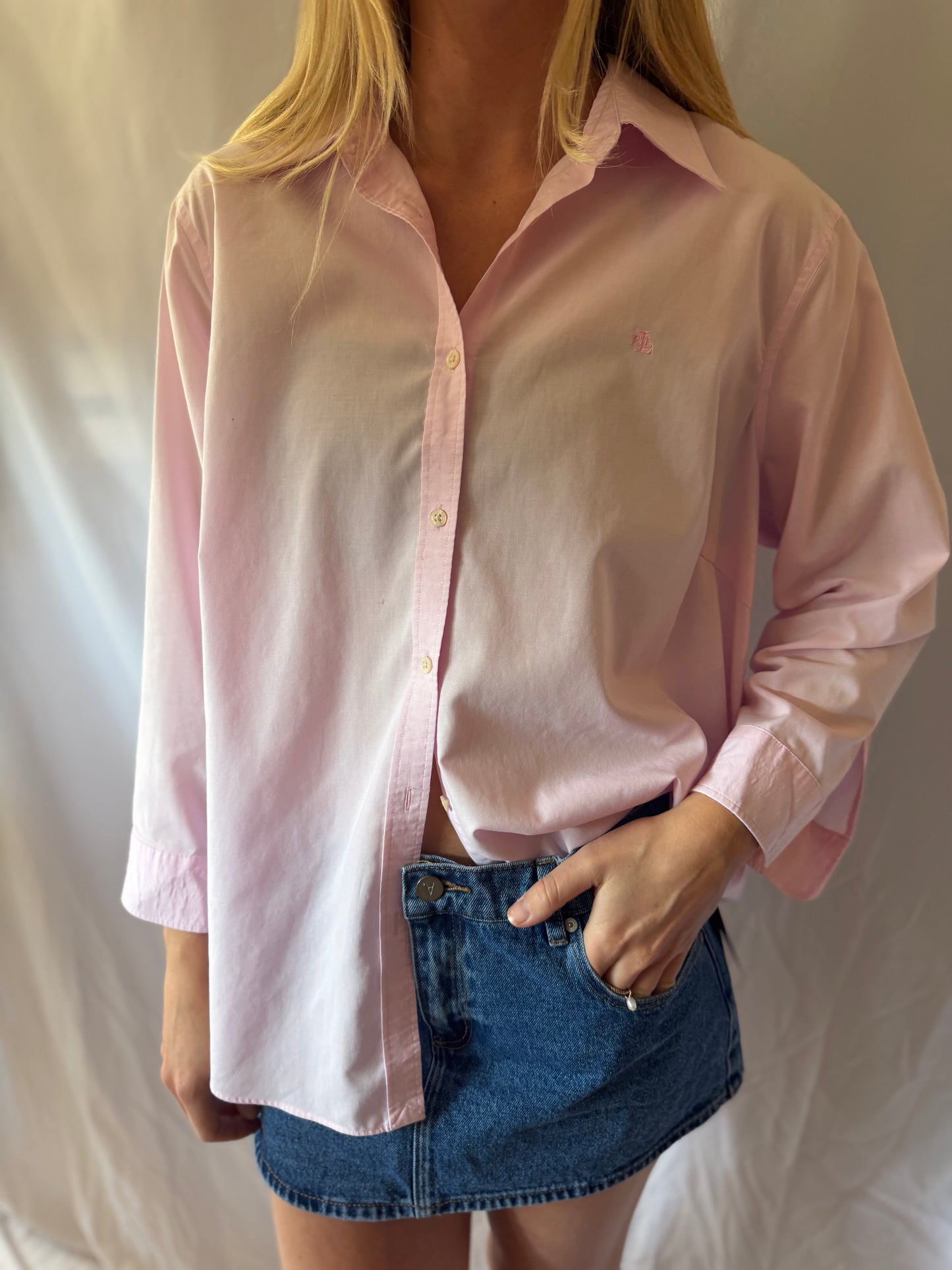 Ralph Lauren | 100% Cotton Long Sleeve Button Down, L