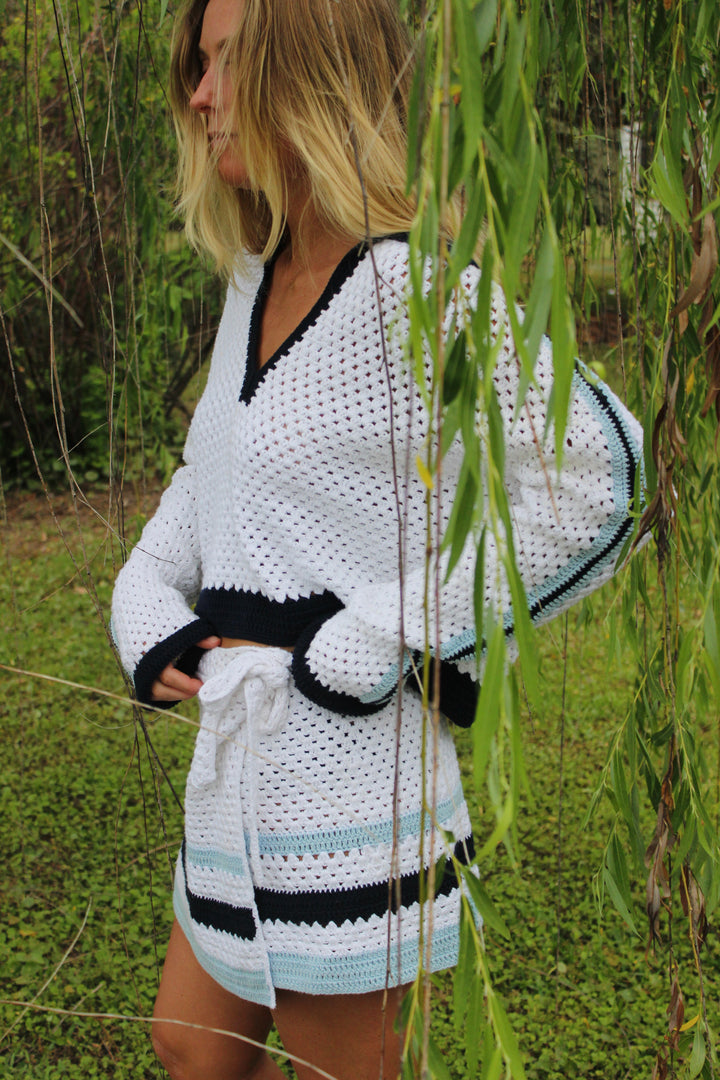The Upside Down | Wrap Knit Skirt + Sweater, 8