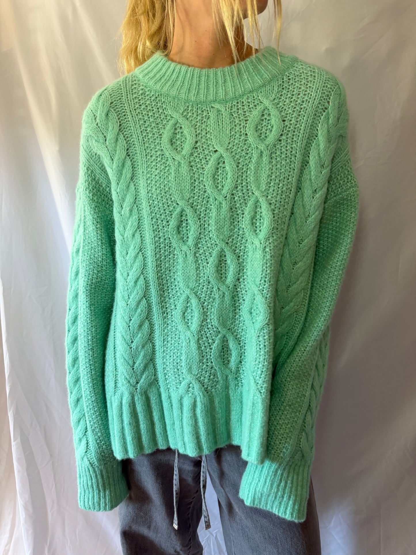 Everlane | Chunky Wool Cotton Alpaca Sweater, L