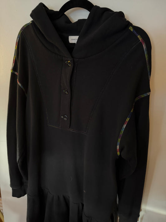 Something Navy | Dottie Hoodie Dress, S