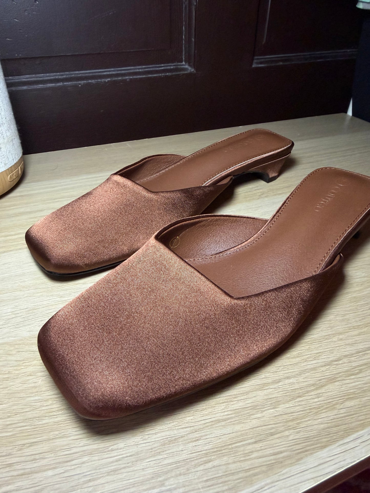 Coutgo | Square Toe Kitten Heels, 7