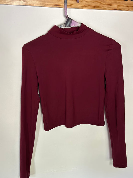 Popular 21 | High Neck Long Sleeve Yoga Top