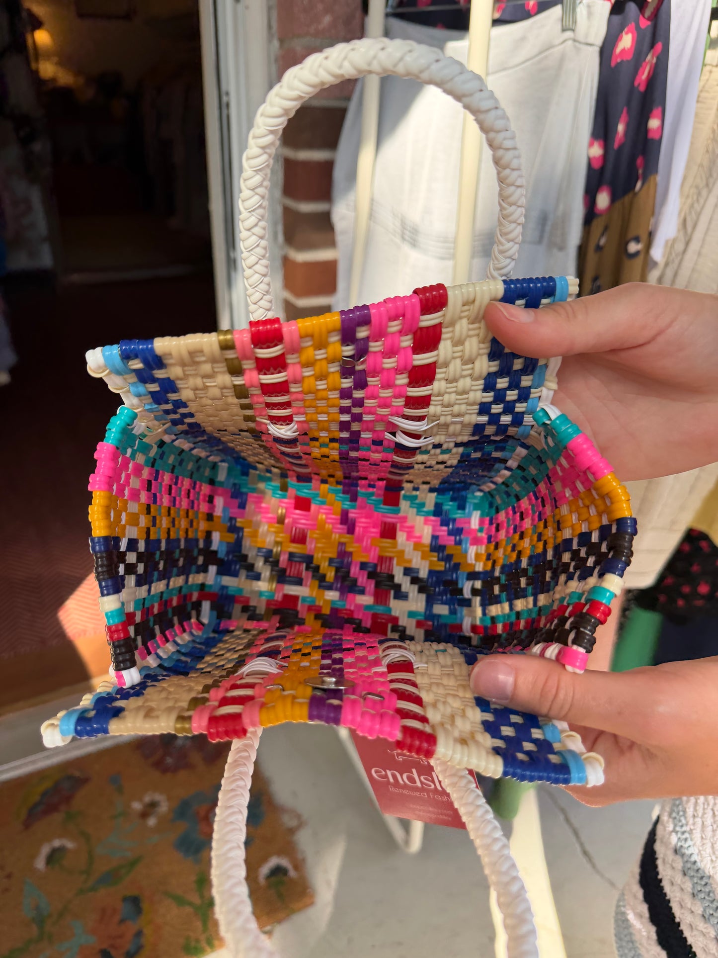 Colorful Box Handle Bag