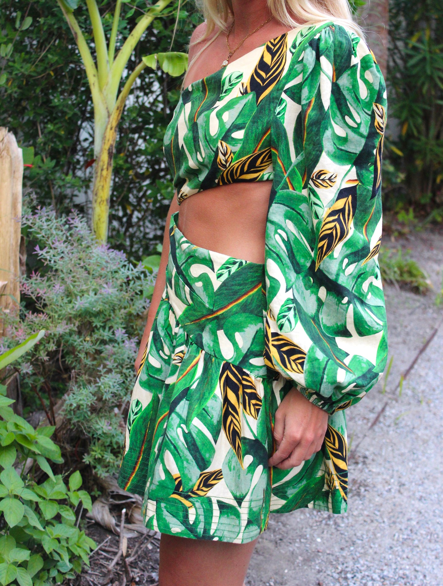 Farm Rio | Tropical Leaves Dress, S/M