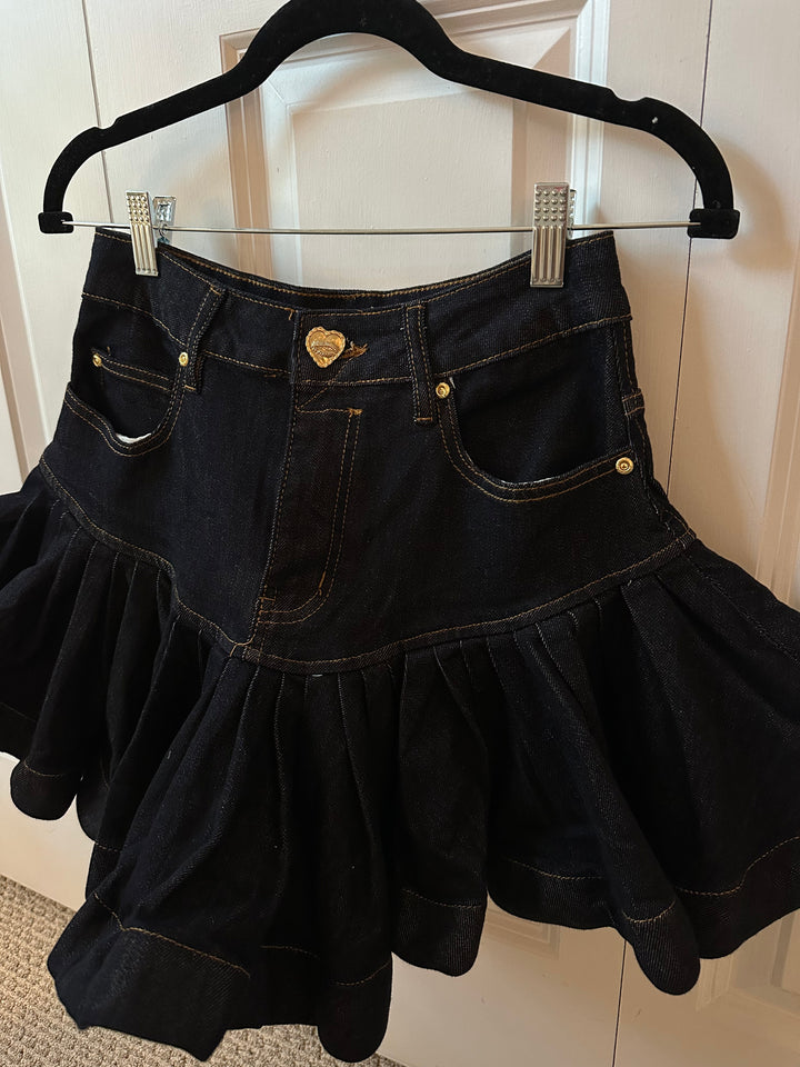 Aix-en-Provence | Denim Ruffle Skirt