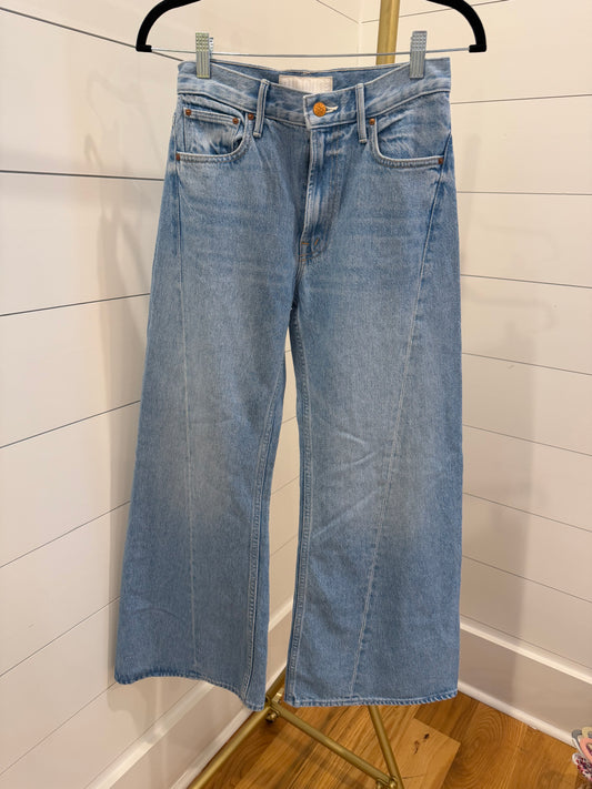 Mother SNACKS! | The Lemon Twist Mid-Rise Wide Leg Jeans, 24