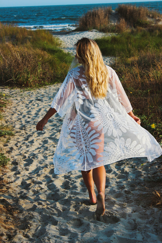 David and Young | Lace Robe, OS