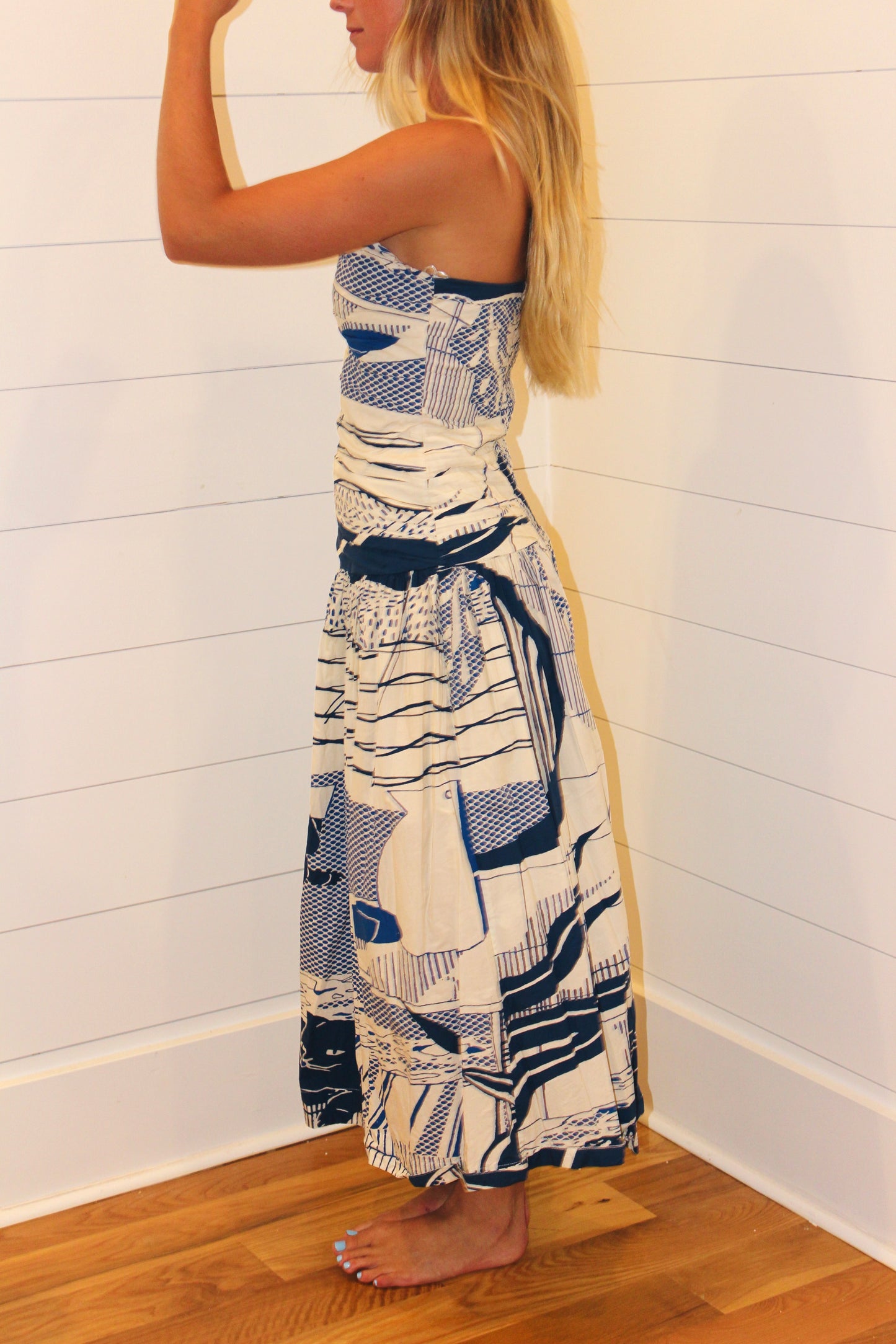 Carolina K | Mala Strapless Midi Dress, M