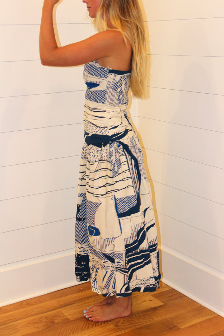 Carolina K | Mala Strapless Midi Dress, M