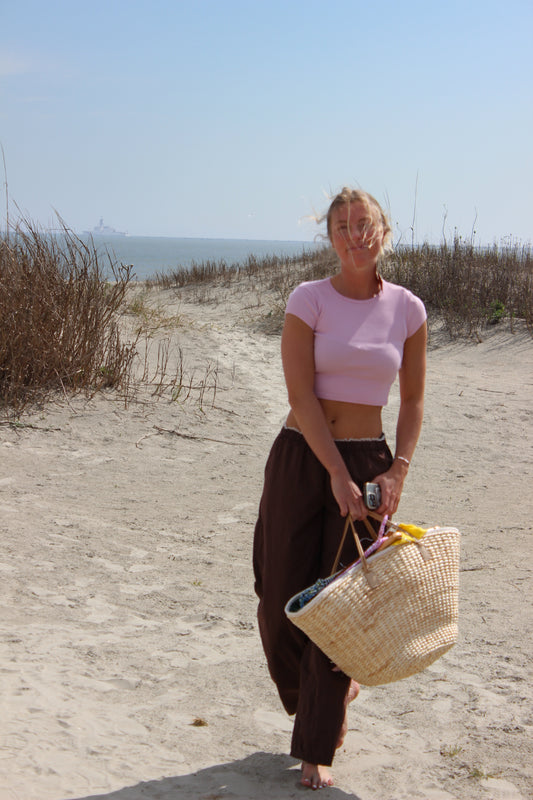 Reformation | Pink Baby Tee, XS