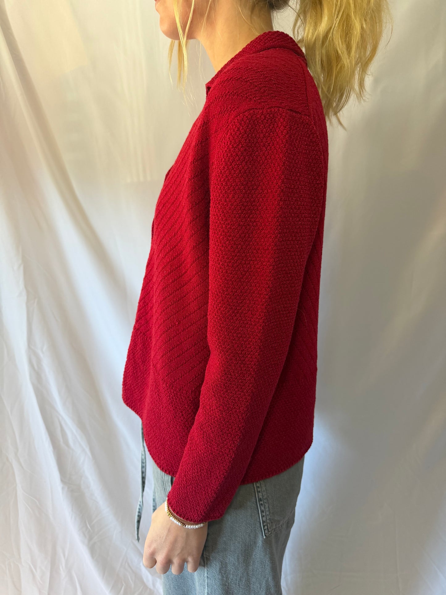 Margaret O'leary | Red Vintage Sweater, M