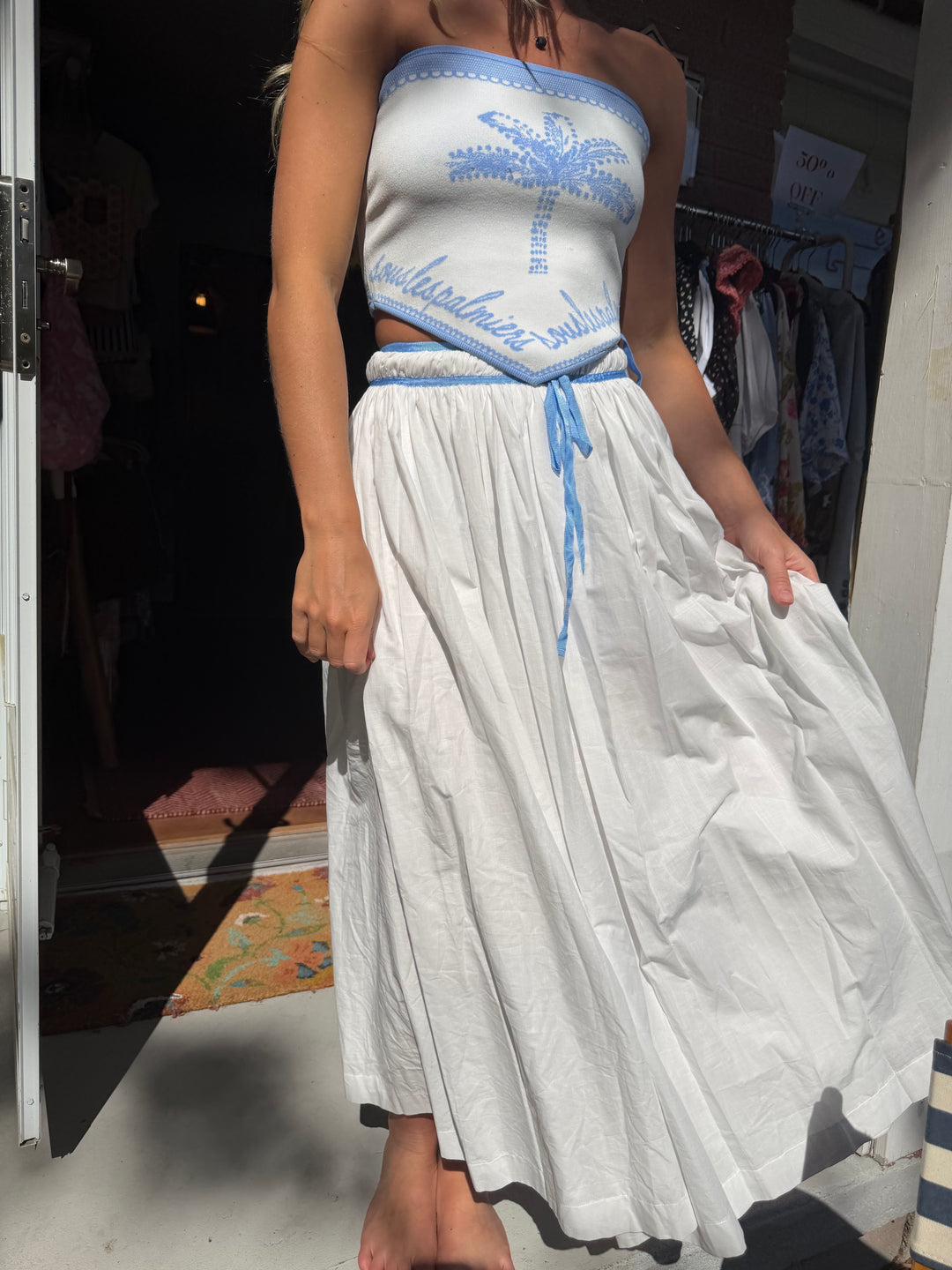 Giani Bini | Maxi Skirt + Strapless Top, XS