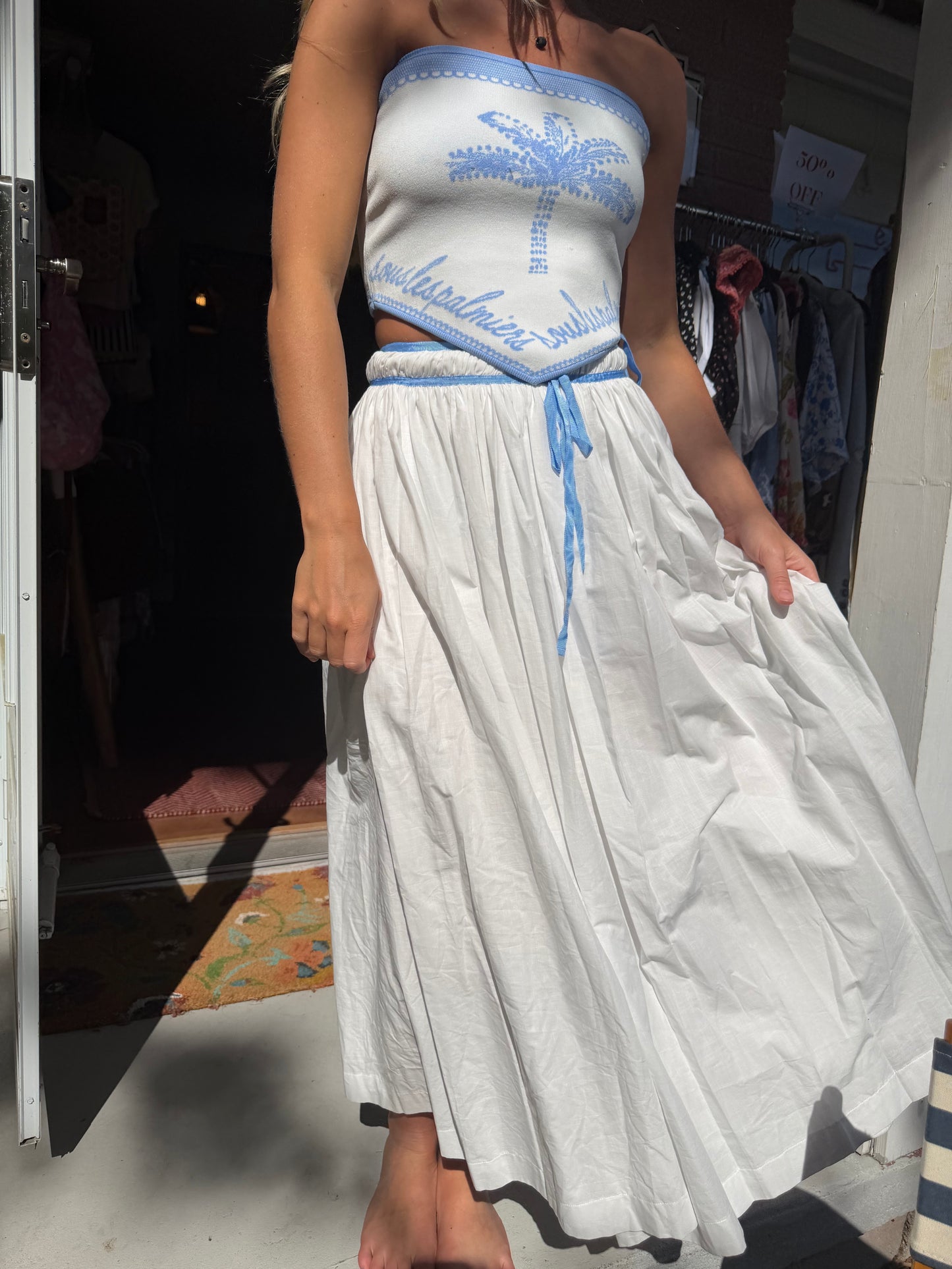 Giani Bini | Maxi Skirt + Strapless Top, XS