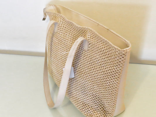 Medium Rattan Beach Bag