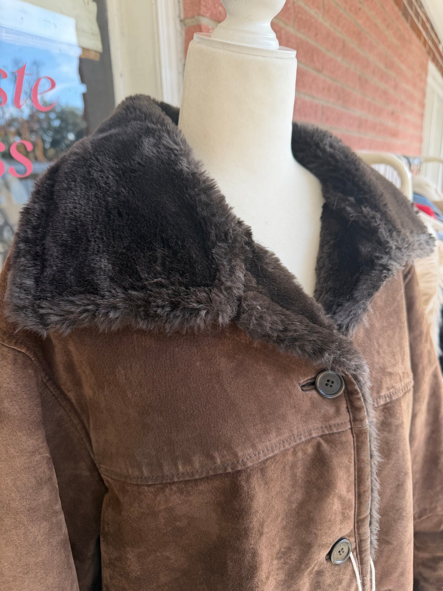 Jones New York Sport | Vintage Brown Suede Shearling, L