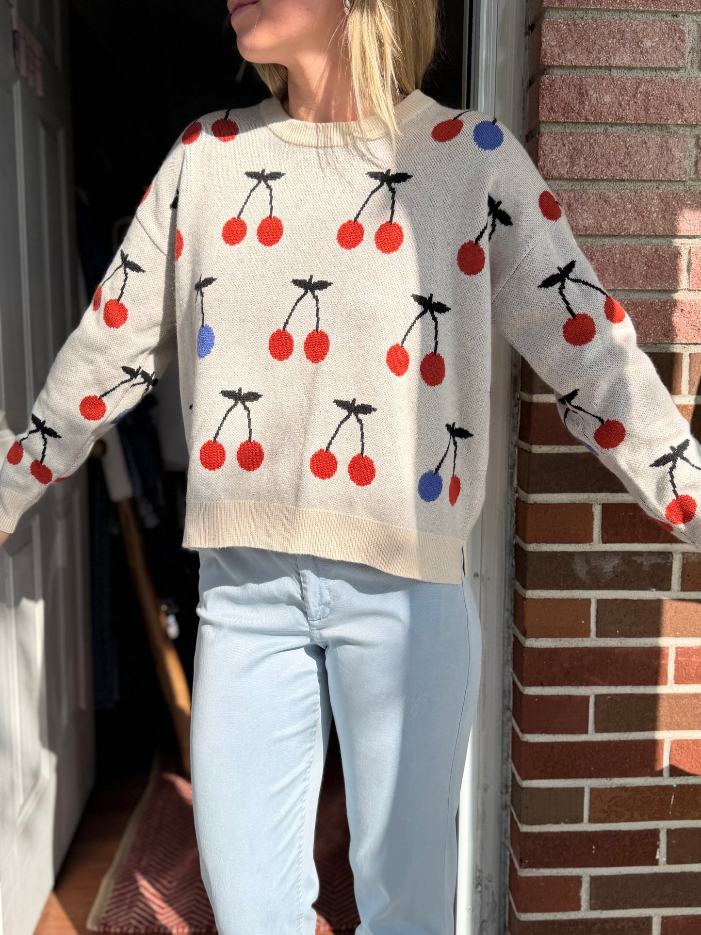 Madewell | Cherry Jacquard Pullover, S