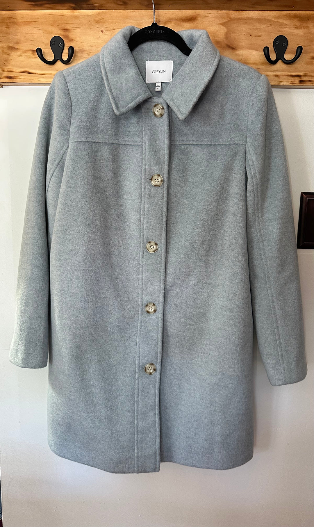 Greylin | Gray Peacoat, M