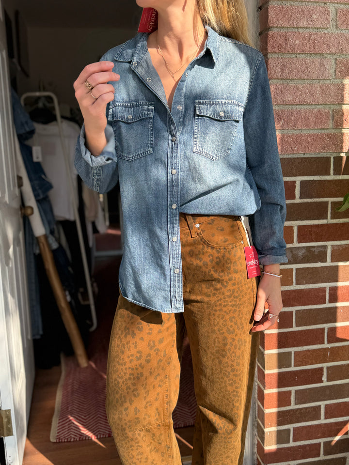 J Crew | Denim Snap Button Down, 12