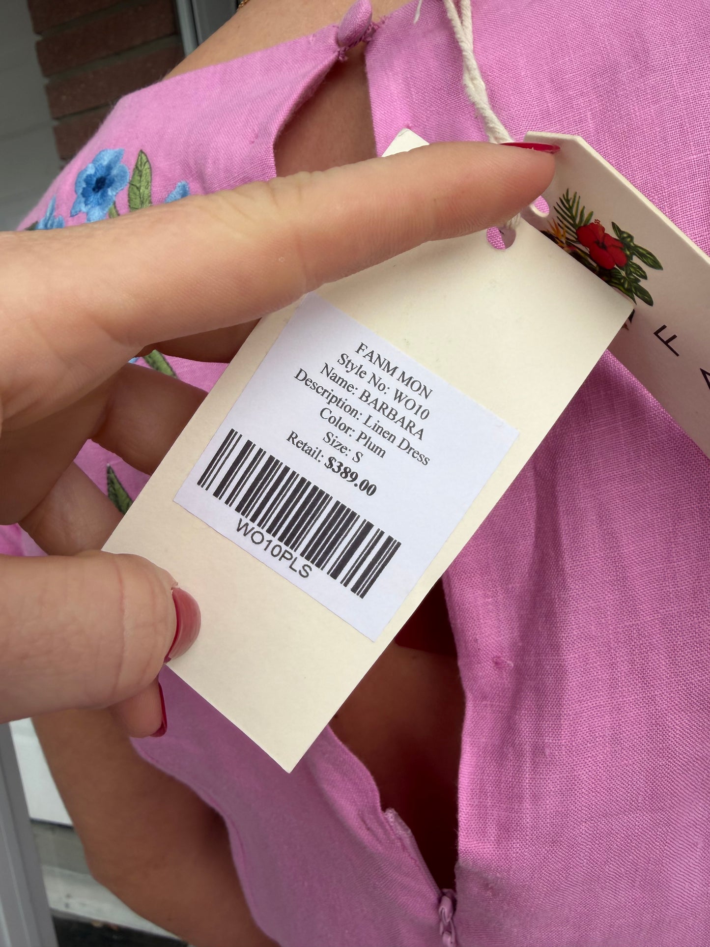 Fanm Mon | Barbara Linen Plum Dress, S