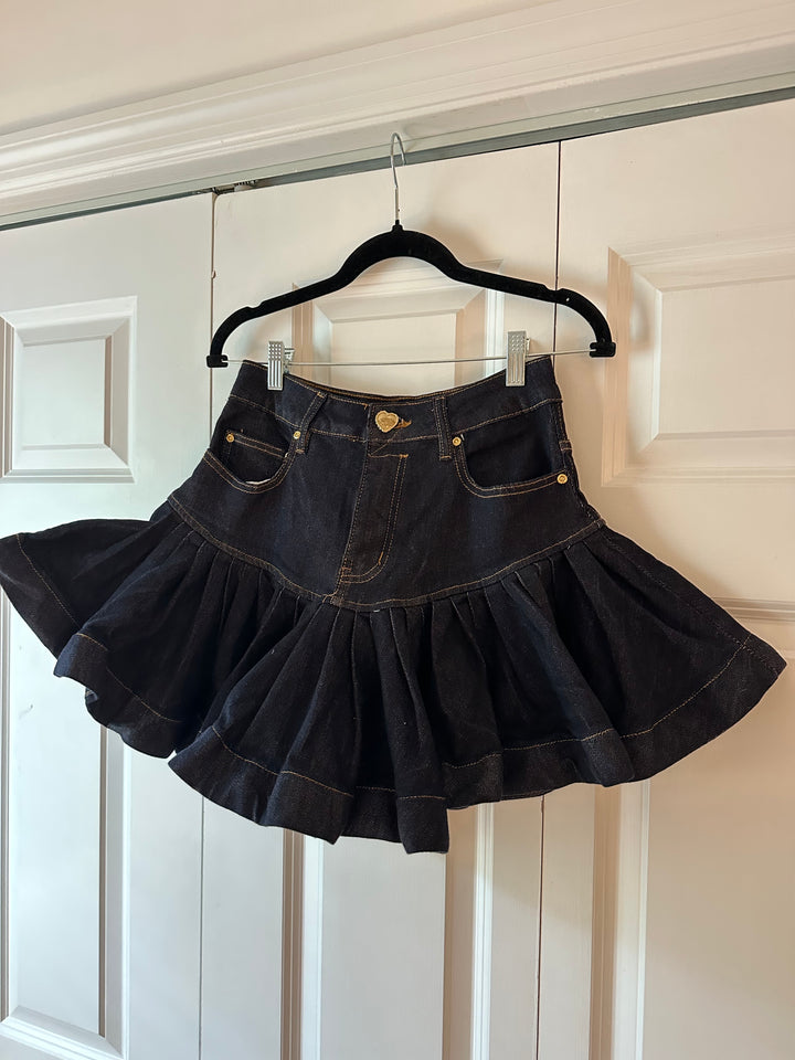 Aix-en-Provence | Denim Ruffle Skirt