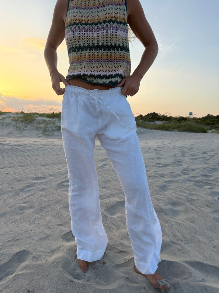 Tyler Boe  | Linen Wide Leg Pants, S