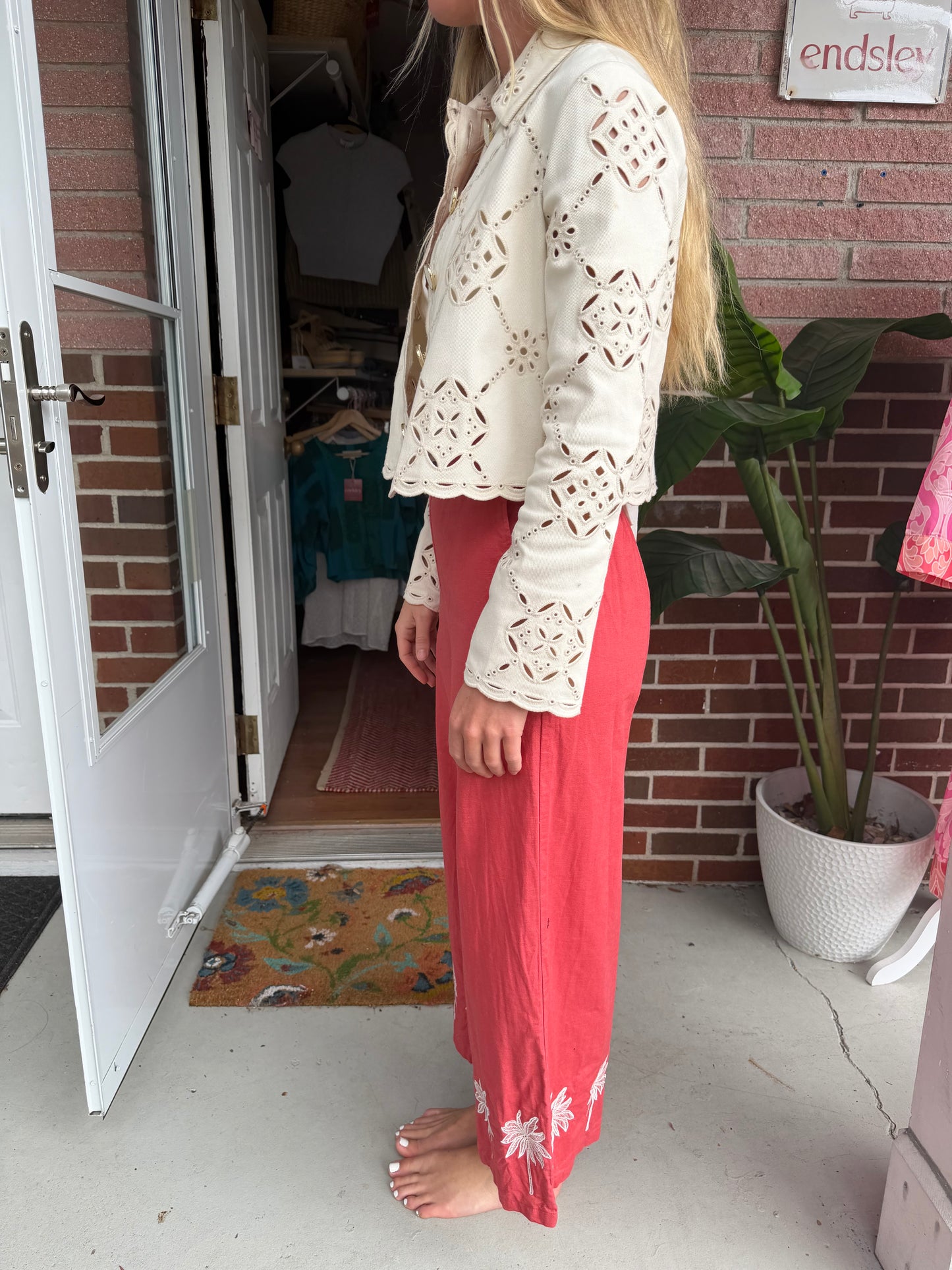 Veronica Beard | Adelaide Eyelet Jacket