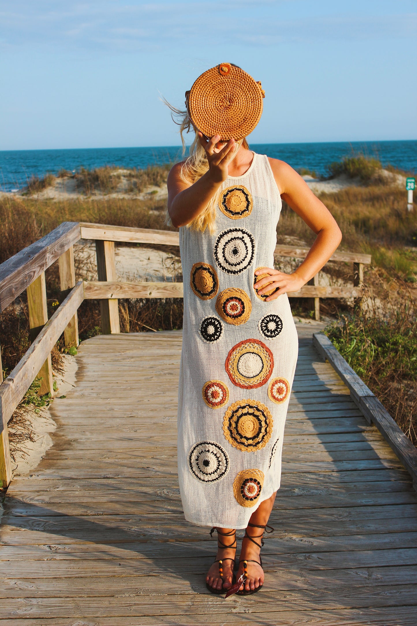 America & Beyond  | Gala Crochet Patch Coverup, S