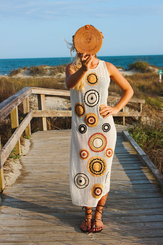 America & Beyond  | Gala Crochet Patch Coverup, S