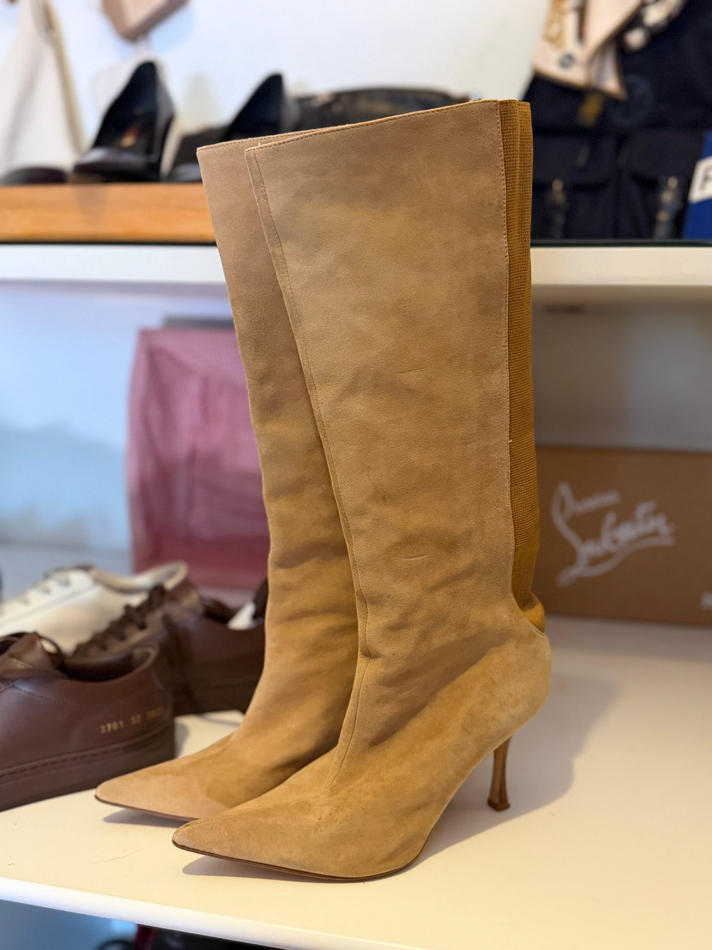 Manolo Blahnik | Suede Boots, 37