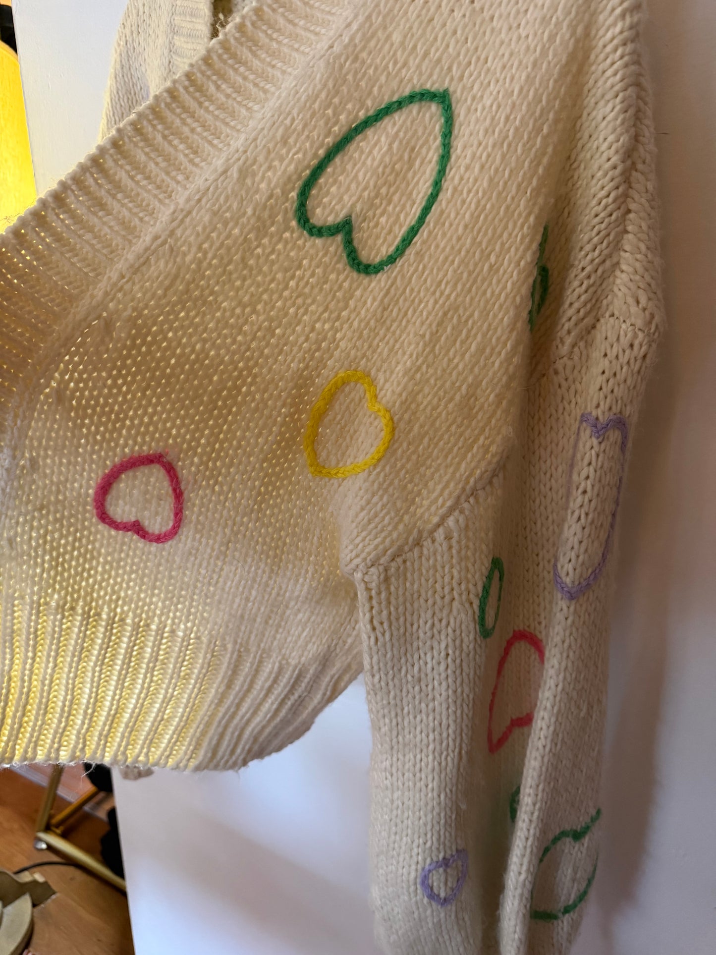 Glamorous UK | Knit Cardigan with Hearts, 10