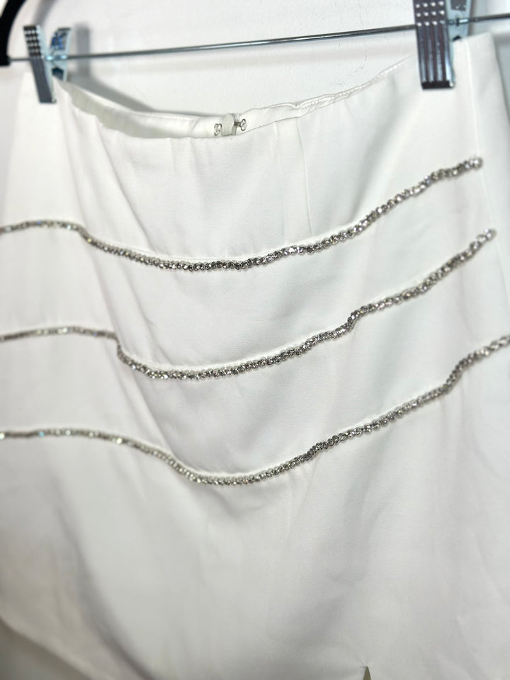 DO + BE | White Sparkle Skirt