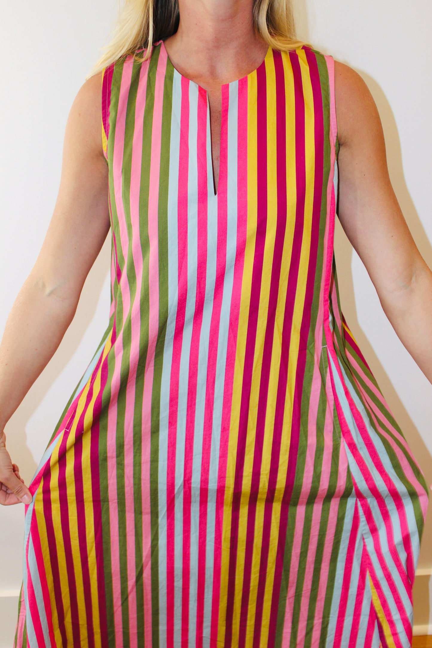 Livro | Striped Midi Dress, S