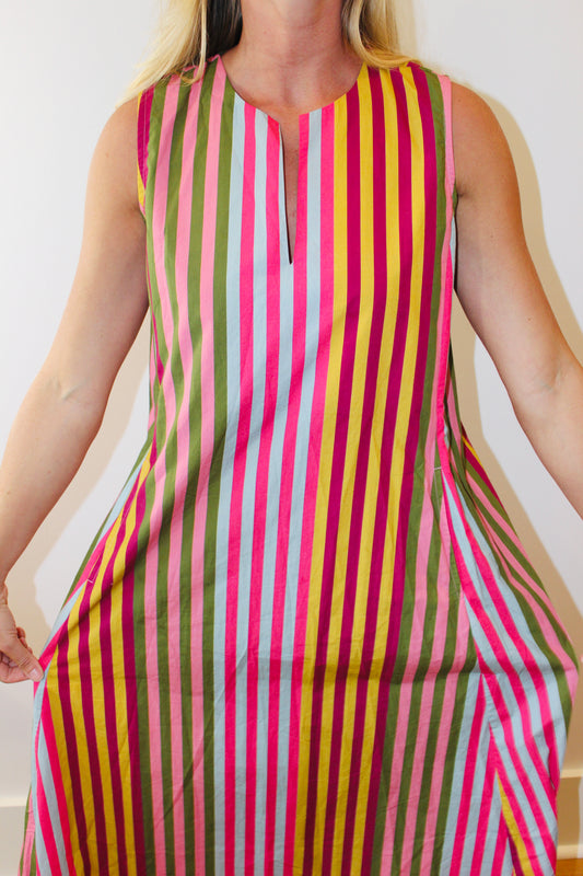 Livro | Striped Midi Dress, S