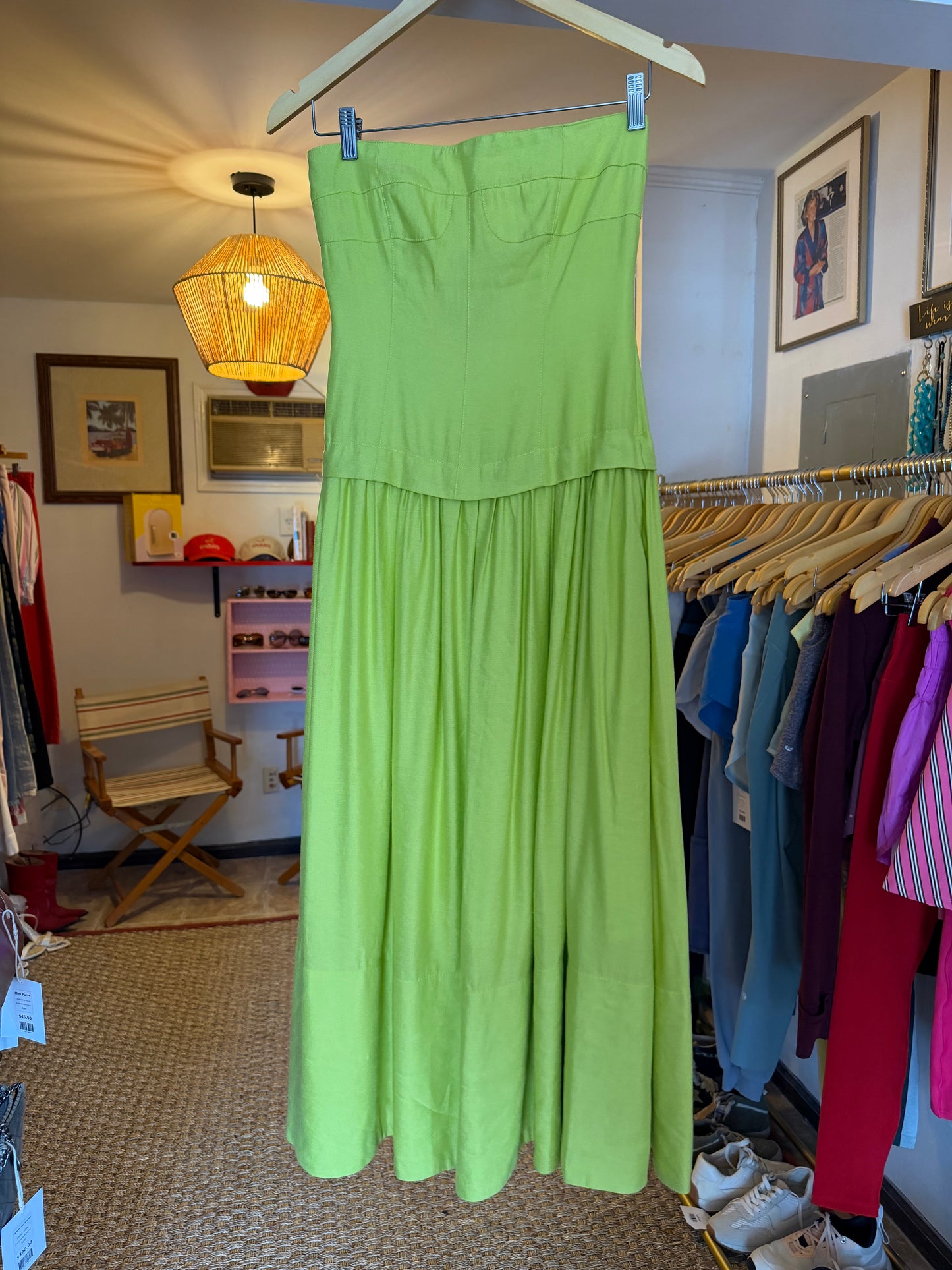 Hunter Bell | Chartreuse Maren Dress, 0