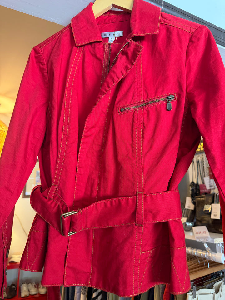 Cabi | Zip Up Belt Jacket, M