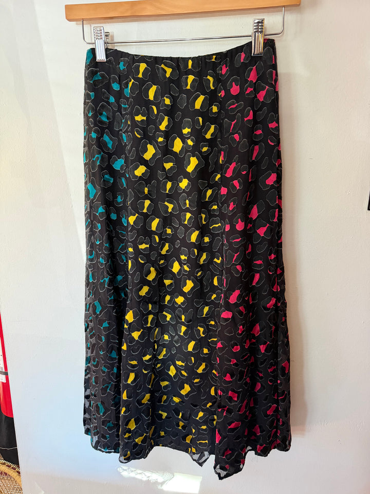 Alice + Olivia | Colorful Leopard Midi Skirt, 2