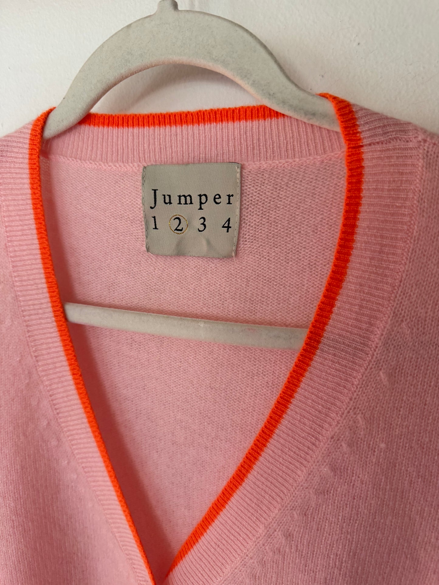 Pink Jumper 1234 100% Cashmere Sweater, 2