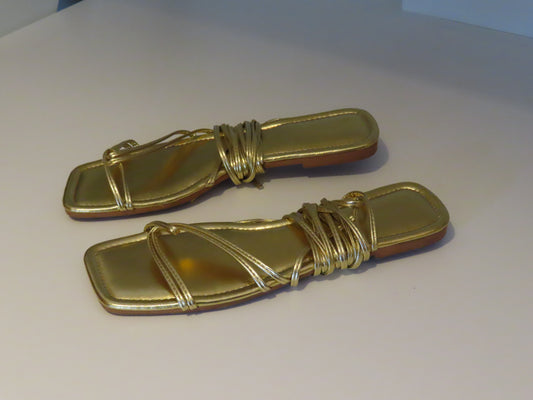 Gold Strappy Sandal