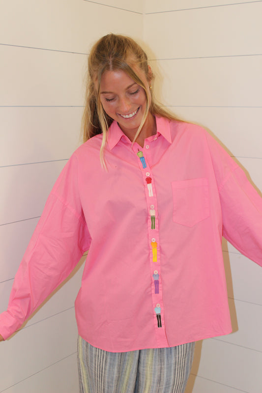 Endsley | Little People Button Down Long Sleeve, M