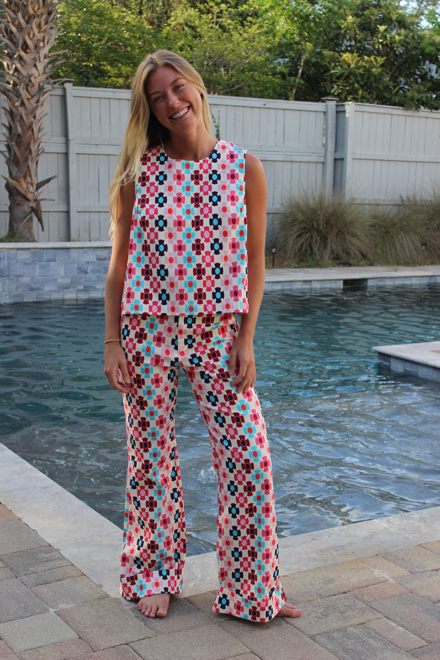 Avara | Floral Pattern Set, L Top, M Bottom