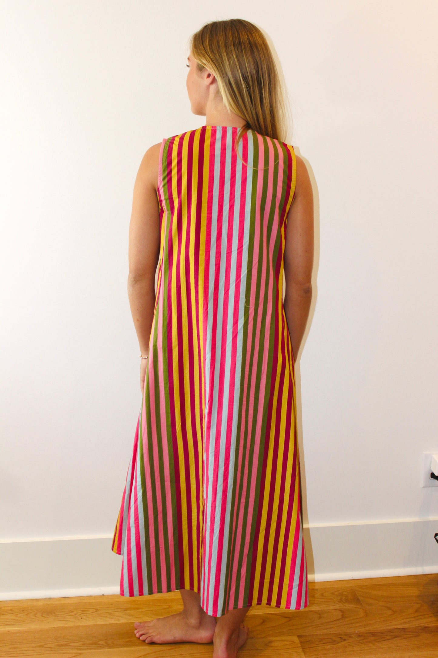 Livro | Striped Midi Dress, S