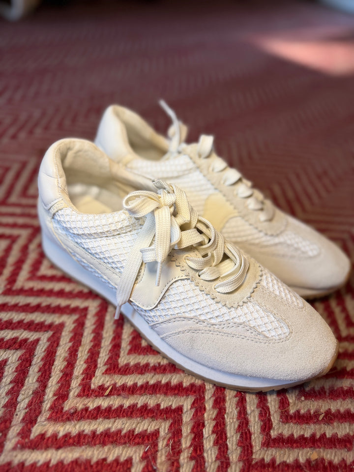 Dolce Vita | White Woven Mesh Sneakers, 9