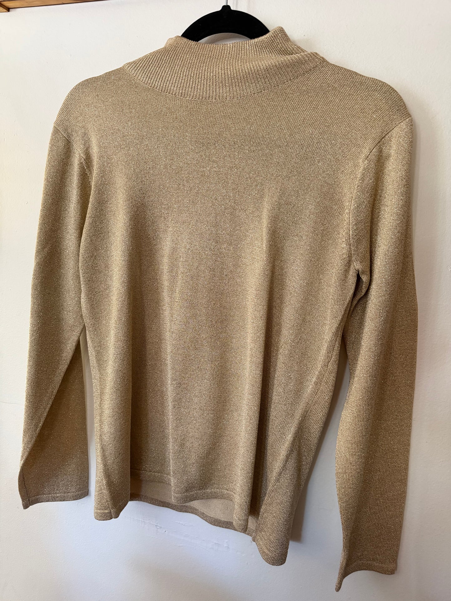 Gold Shimmer Highneck Top