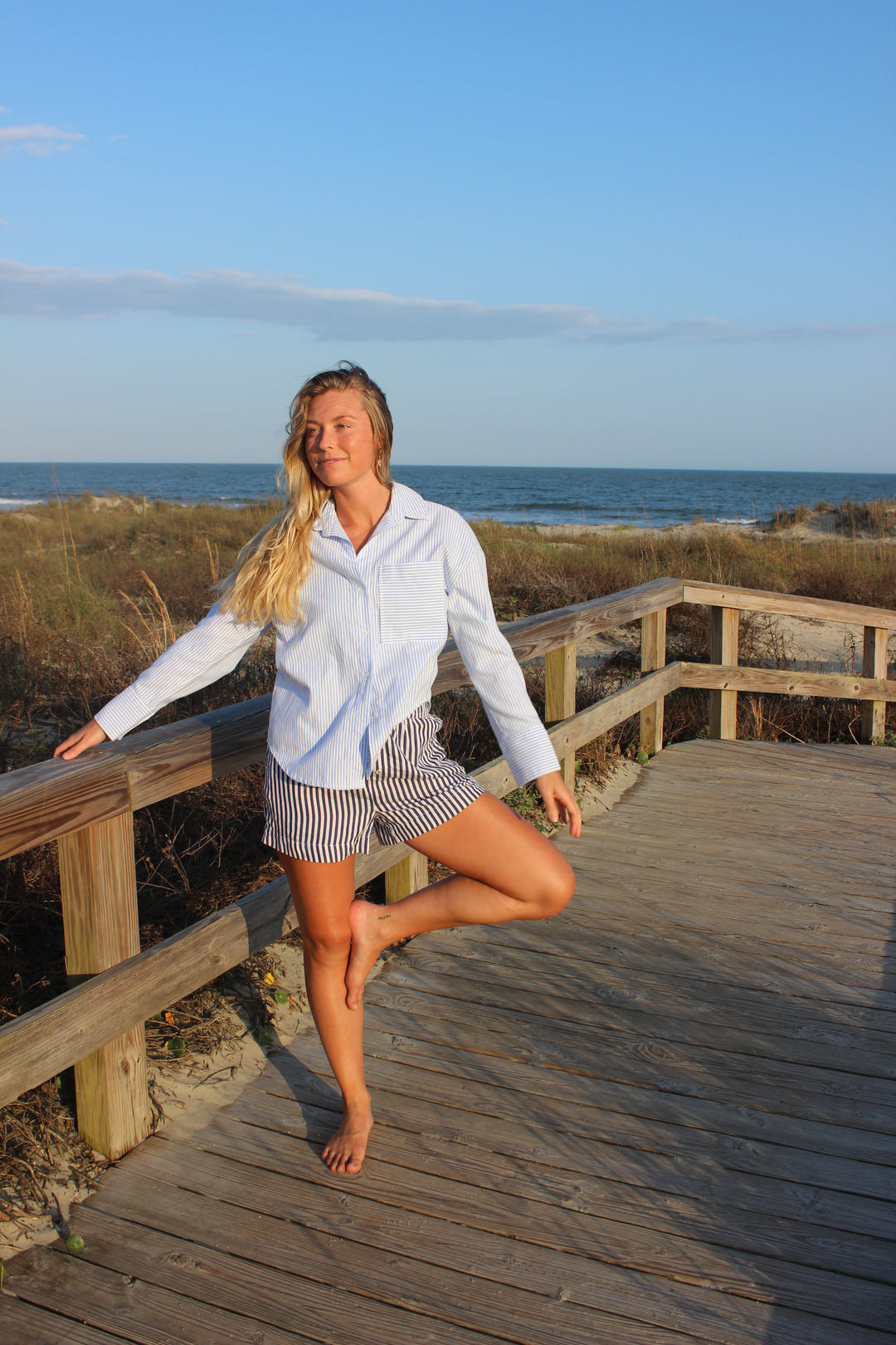 BlankNYC | Striped Long Sleeve Button Down, XS