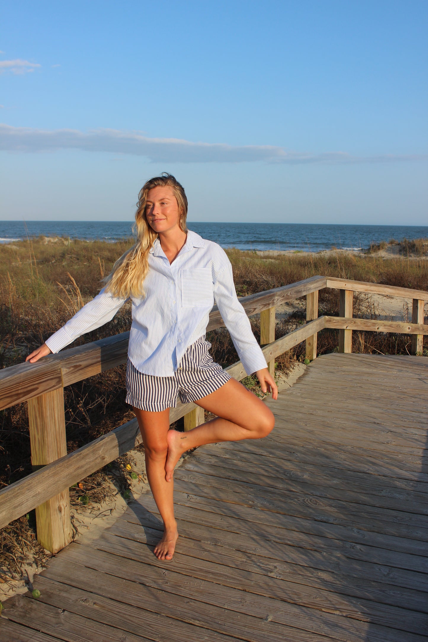 BlankNYC | Striped Long Sleeve Button Down, XS