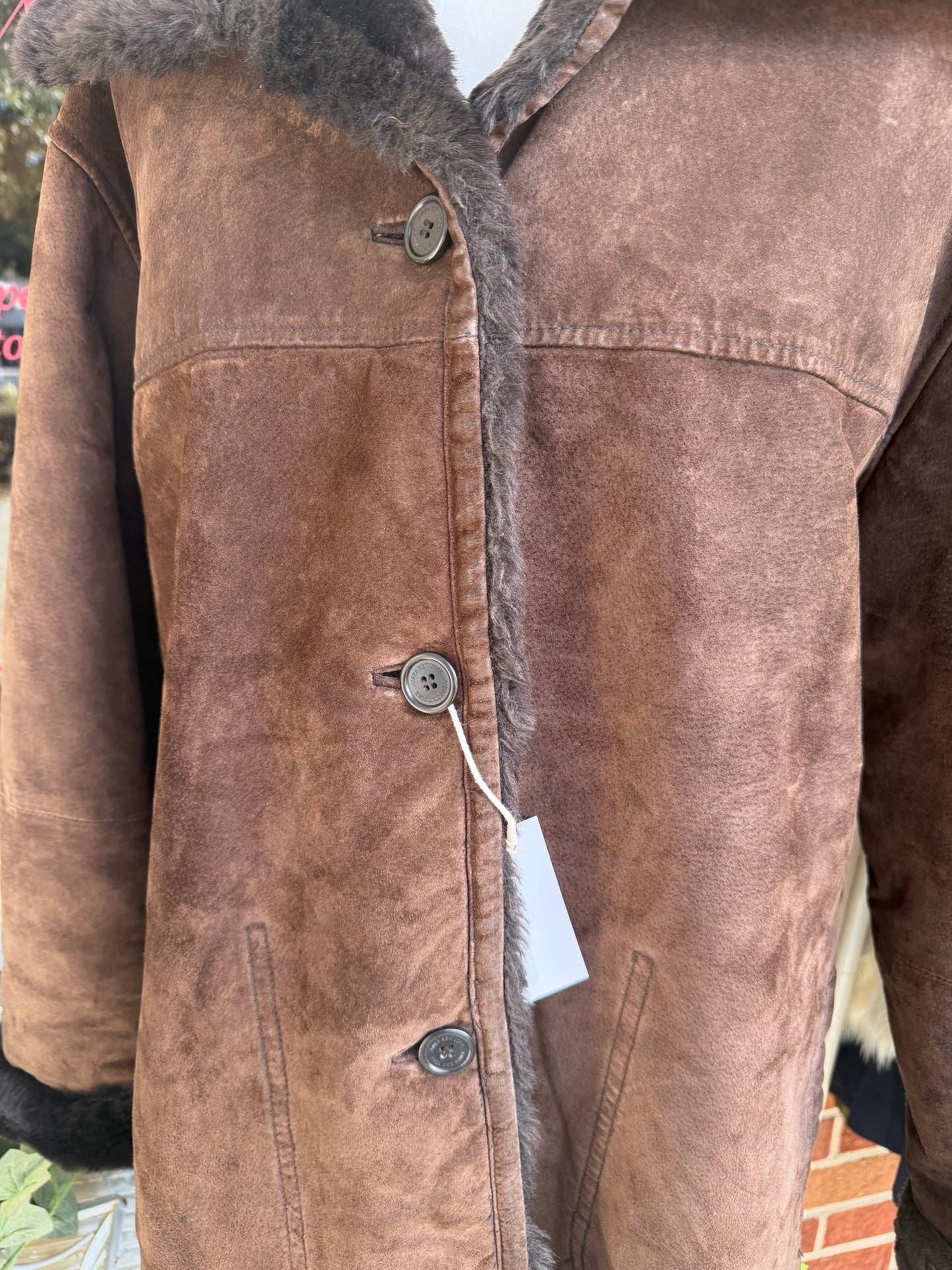 Jones New York Sport | Vintage Brown Suede Shearling, L