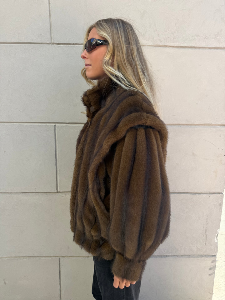 Ducie | Katja Fur Jacket, XS (Oversized)