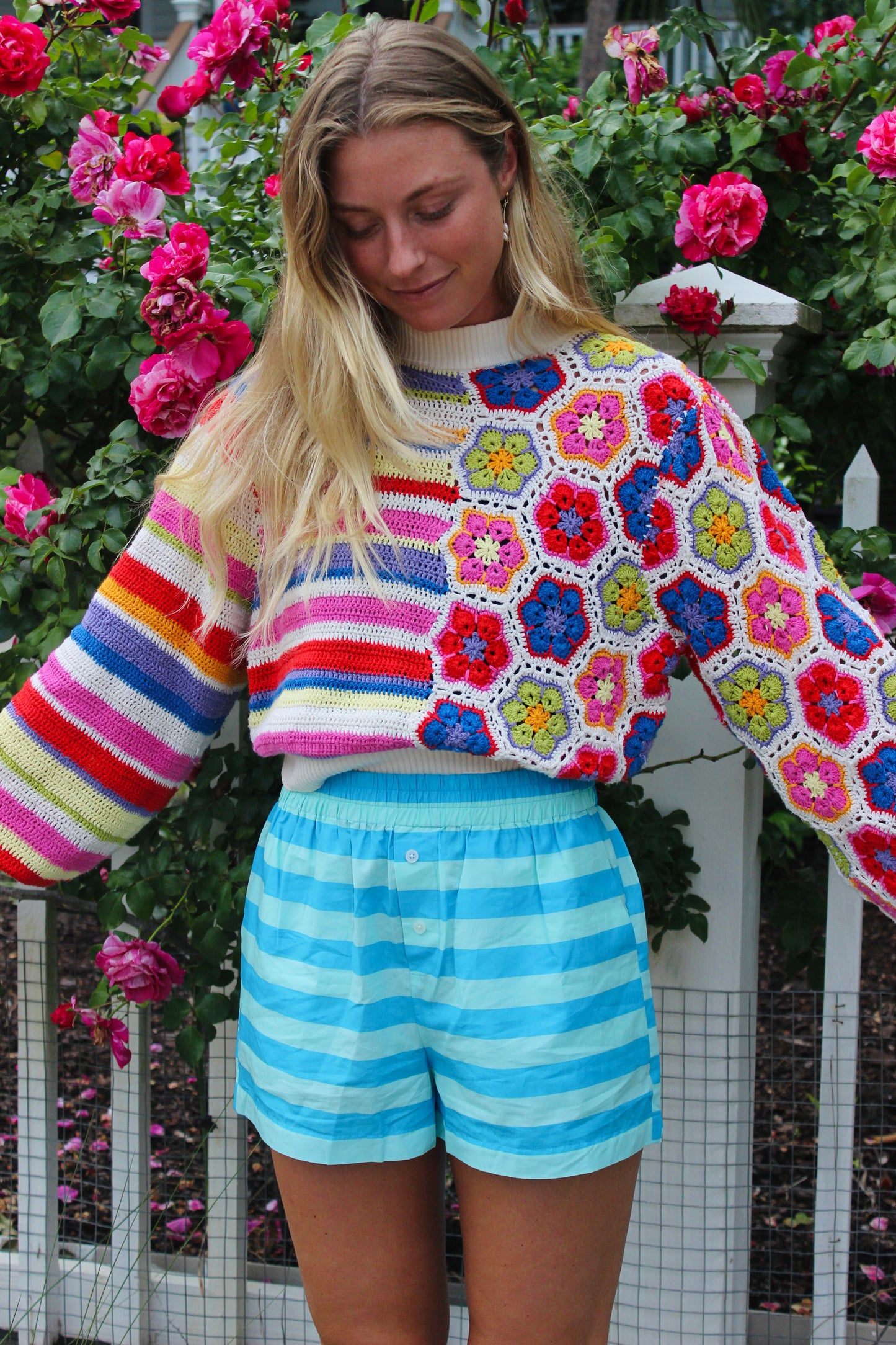 Farm Rio | Colorful Knit Sweater, S
